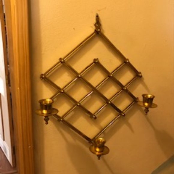 Party Lite brass wall candle holder - Picture 4 of 8